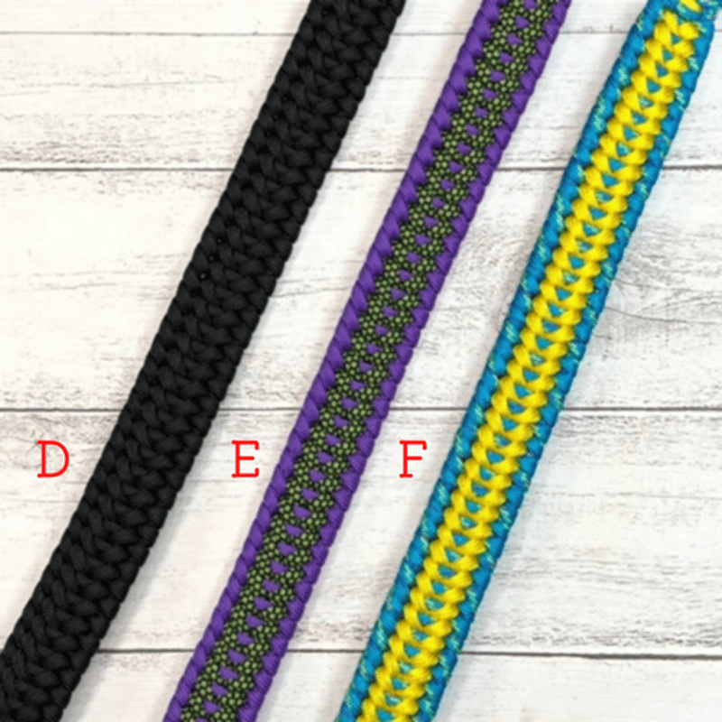 パラコード❥首輪❥ブルー  　№009 ペットチョーカー 内寸32cm ブルー＆ブラウン 首輪 パラコード 4