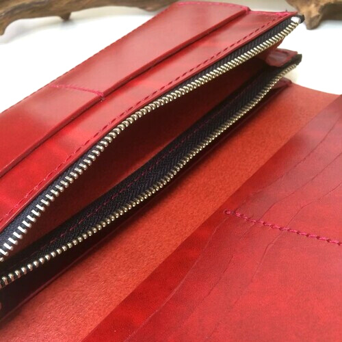 ルガトショルダー】2つ折りロング財布（レッド） | Sigma