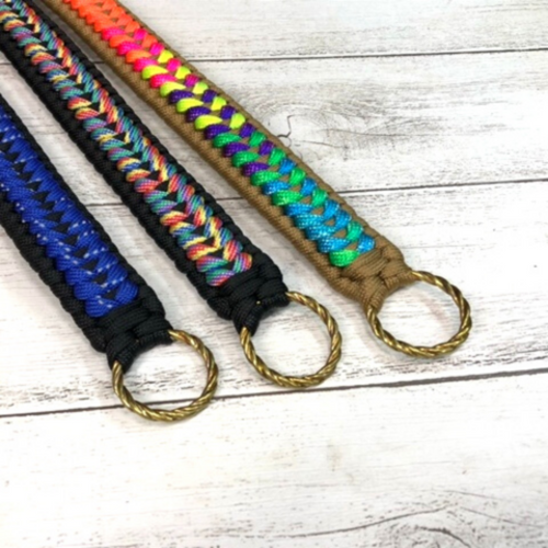 パラコード❥首輪❥ブルー  　№009 ペットチョーカー 内寸32cm ブルー＆ブラウン 首輪 パラコード 4