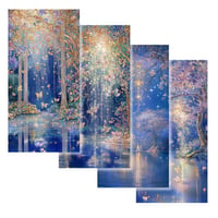 夜の森 ゛Nighttime Meditation” スマホ壁紙アート