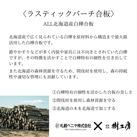エアコン隠しボックス（白樺）