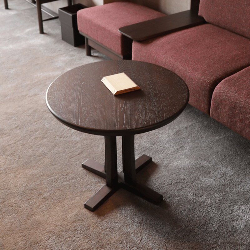 受注生産品】ラウンドセンターテーブル | 【樹工房】北海道東川町 天然