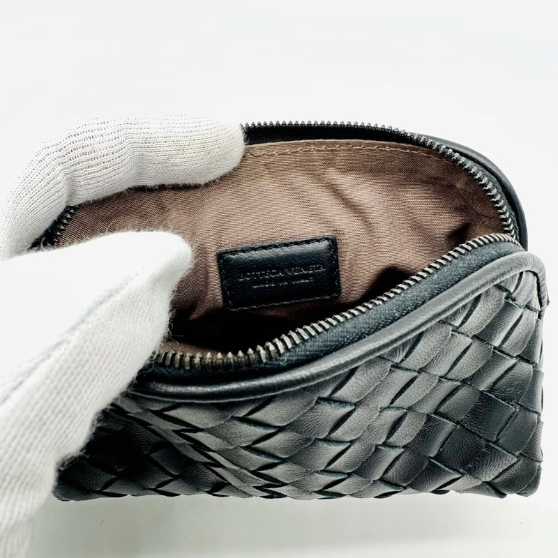 ポーチ】BOTTEGA VENETA ポーチ キーケース ブラック 品番：132533-V0