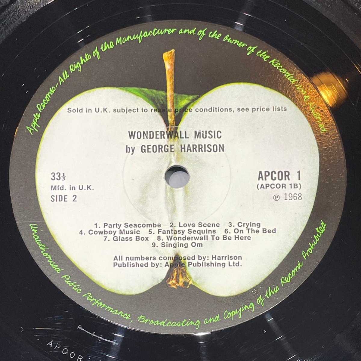 レコード】GEORGE HARRISON / Wonderwall Music【L-307】