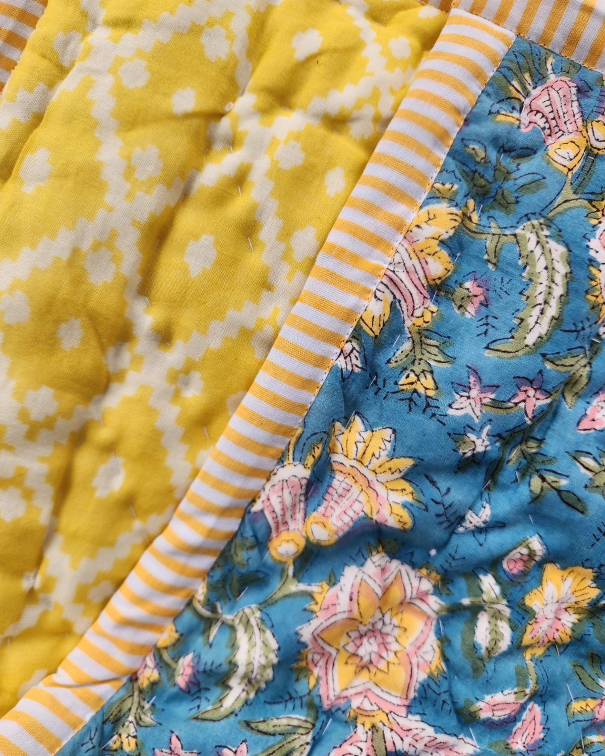 ブロックプリントふかふかキルト | Ethnic Life mui