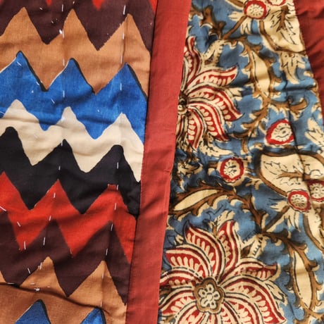 2025 家具・インテリア 未使用※大判 インド ブロックプリント