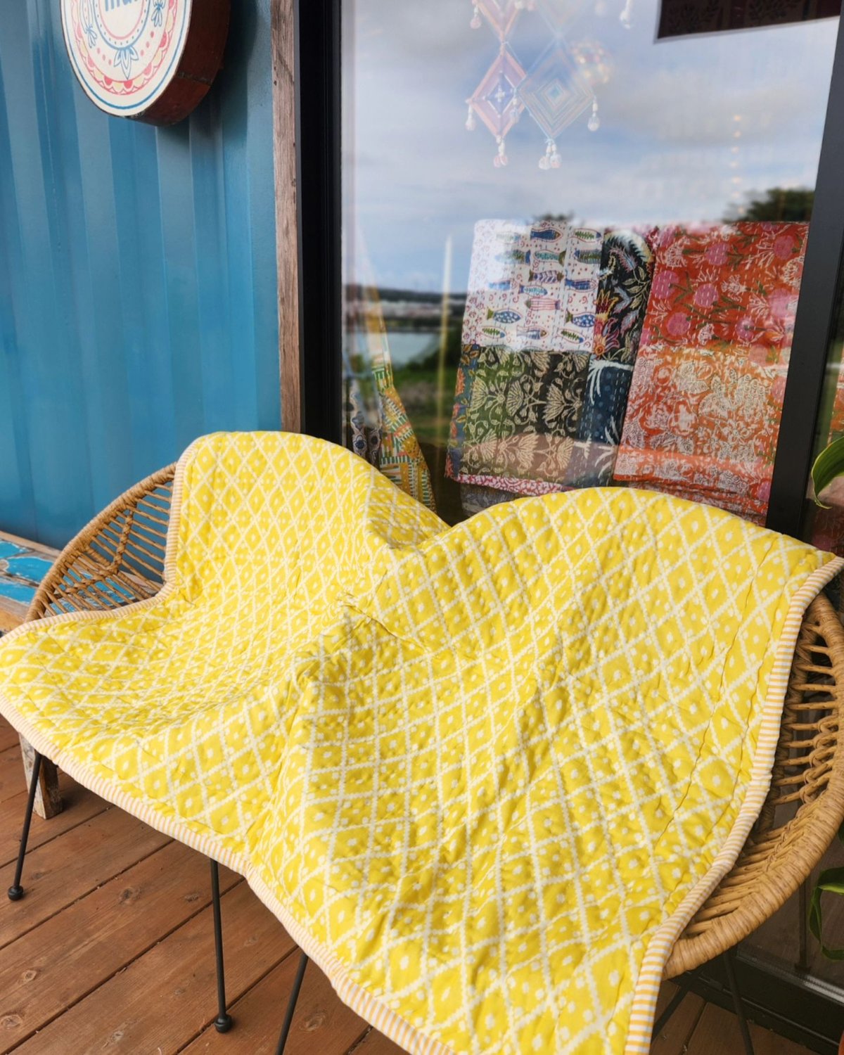 ブロックプリントふかふかキルト | Ethnic Life mui