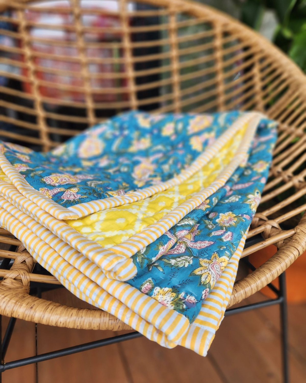 ブロックプリントふかふかキルト | Ethnic Life mui