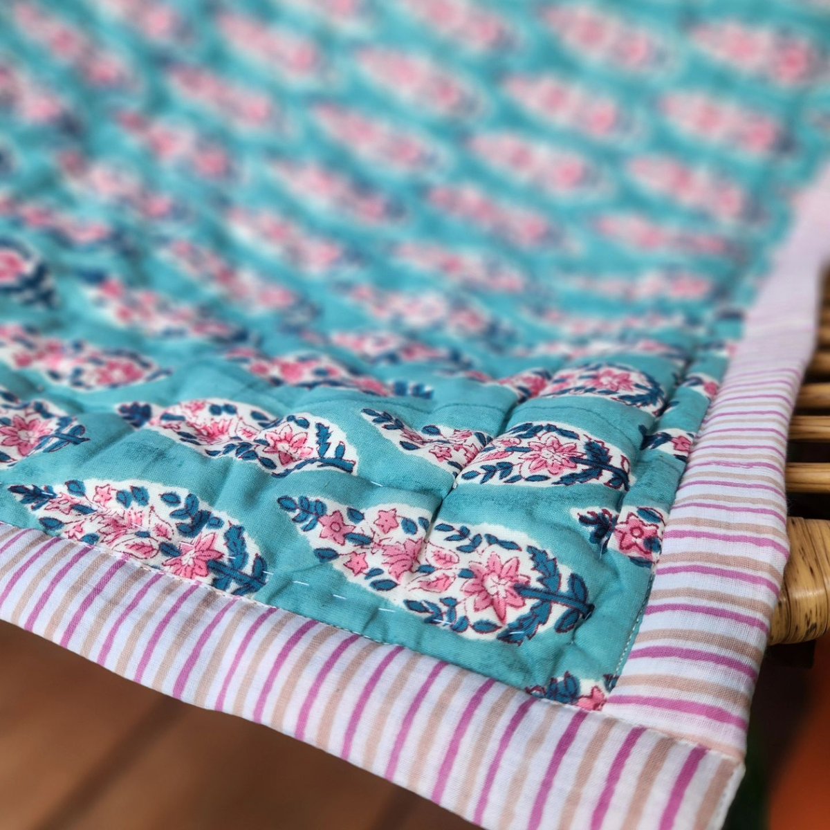 ブロックプリントふかふかキルト | Ethnic Life mui