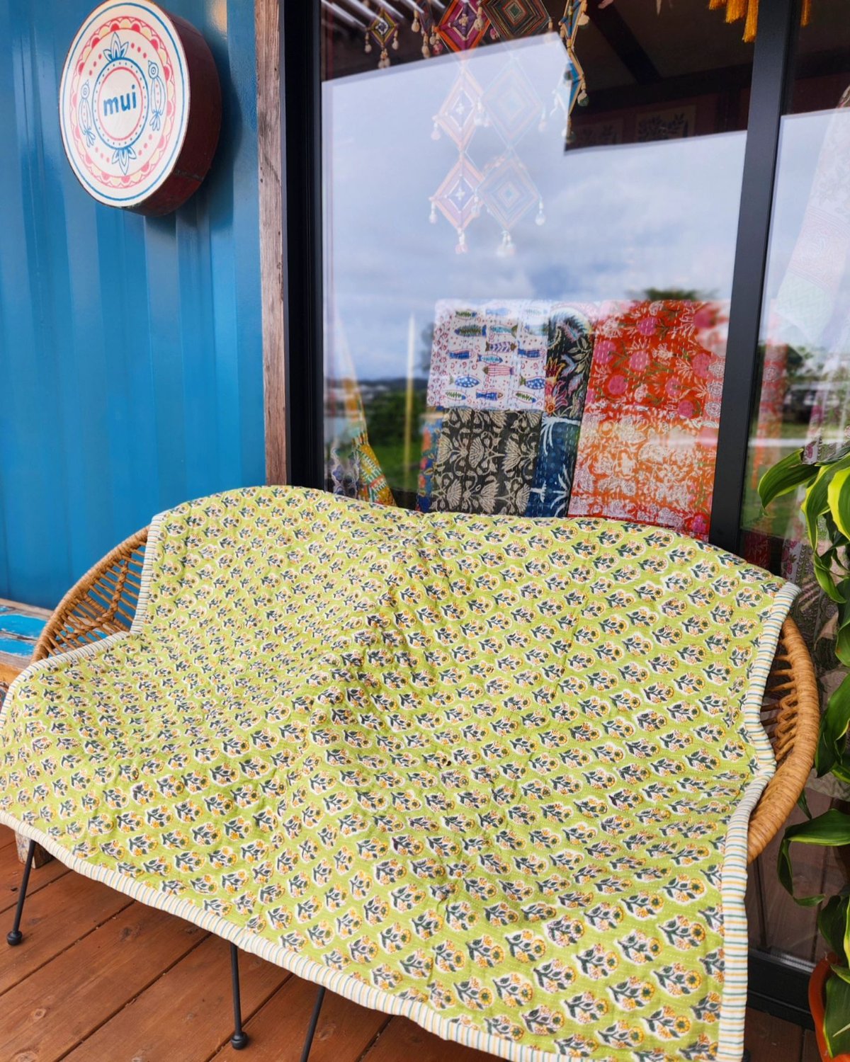 ブロックプリントふかふかキルト | Ethnic Life mui