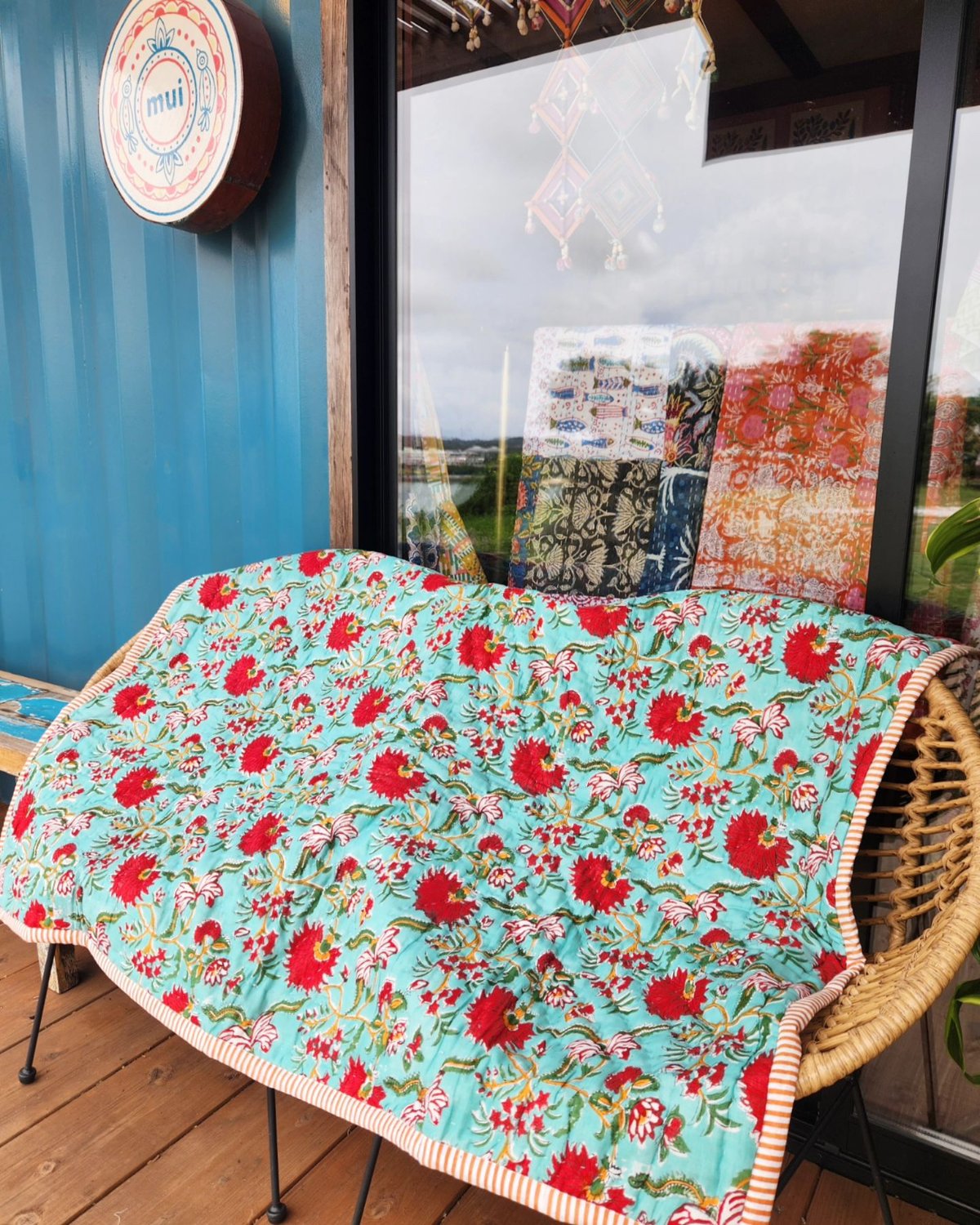 ブロックプリントふかふかキルト | Ethnic Life mui