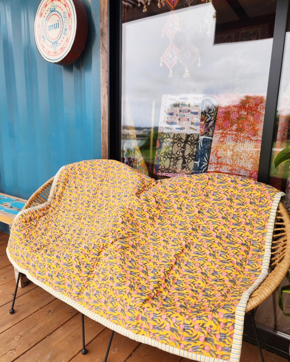 ブロックプリントふかふかキルト | Ethnic Life mui