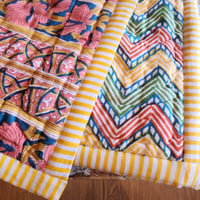 ブロックプリントパッチワークキルト | Ethnic Life mui