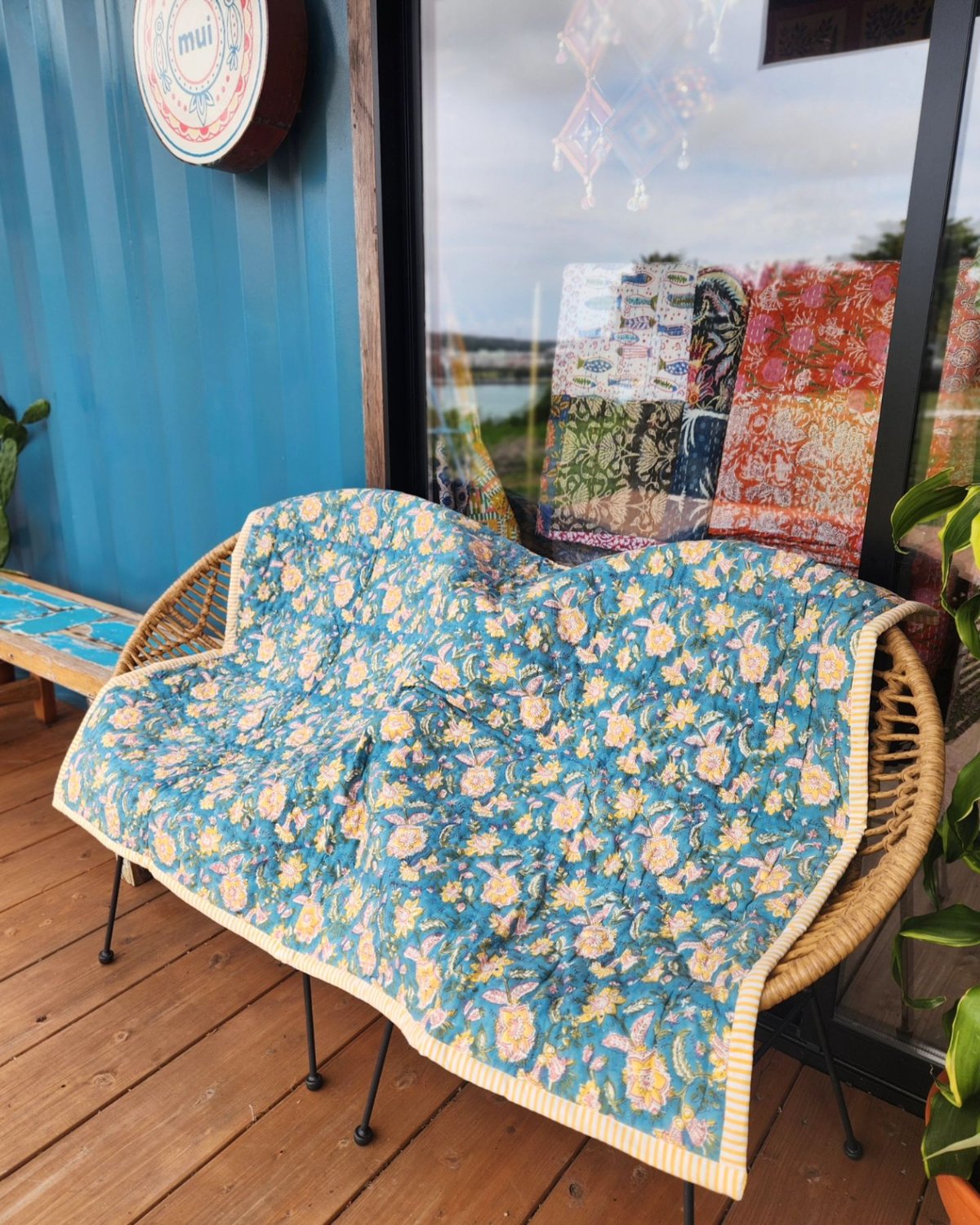 ブロックプリントふかふかキルト | Ethnic Life mui