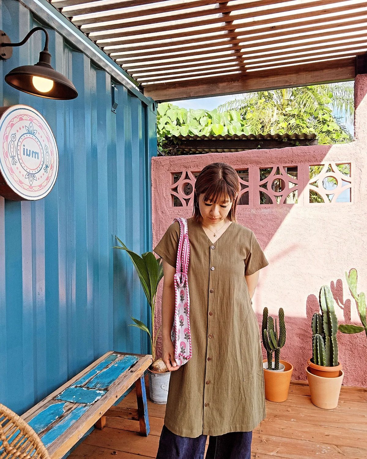 muiオリジナル】ブロックプリントキルトトートバッグ | Ethnic Life mui