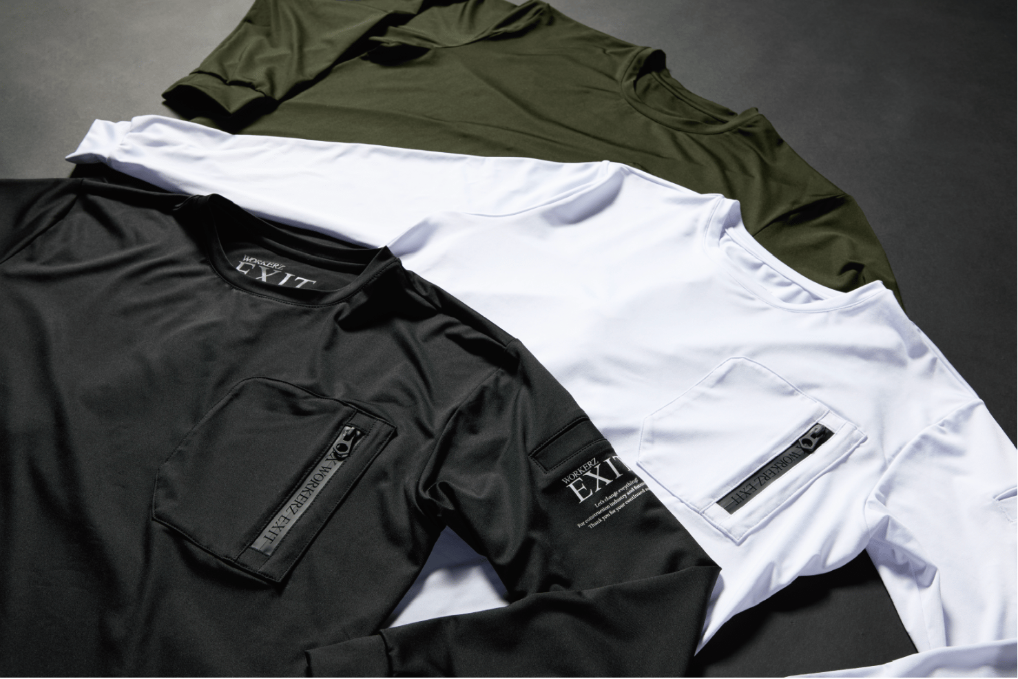 EXIT Long Sleeve T-Shirt【BLACK】 | WORKERZ EXIT