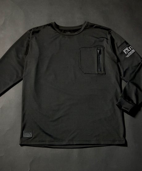 EXIT Long Sleeve T-Shirt【BLACK】