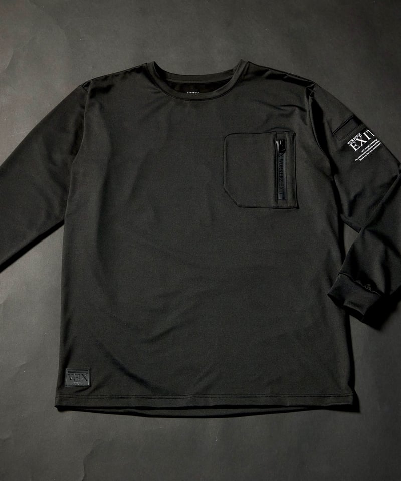 EXIT-13 長袖シャツ EXIT Long Sleeve T-Shirt【BLACK】 | WORKERZ EXIT
