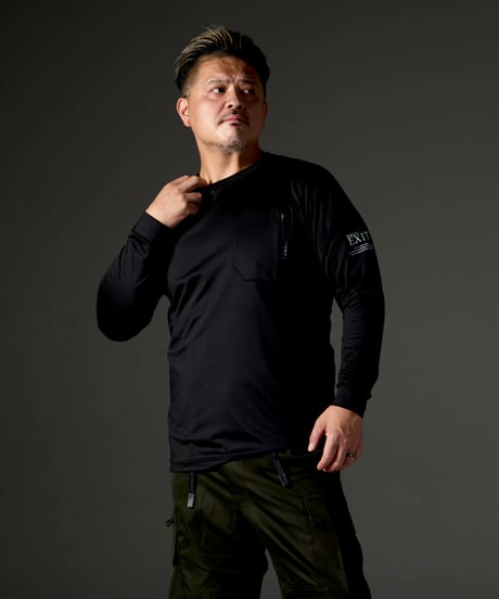 EXIT Long Sleeve T-Shirt【BLACK】
