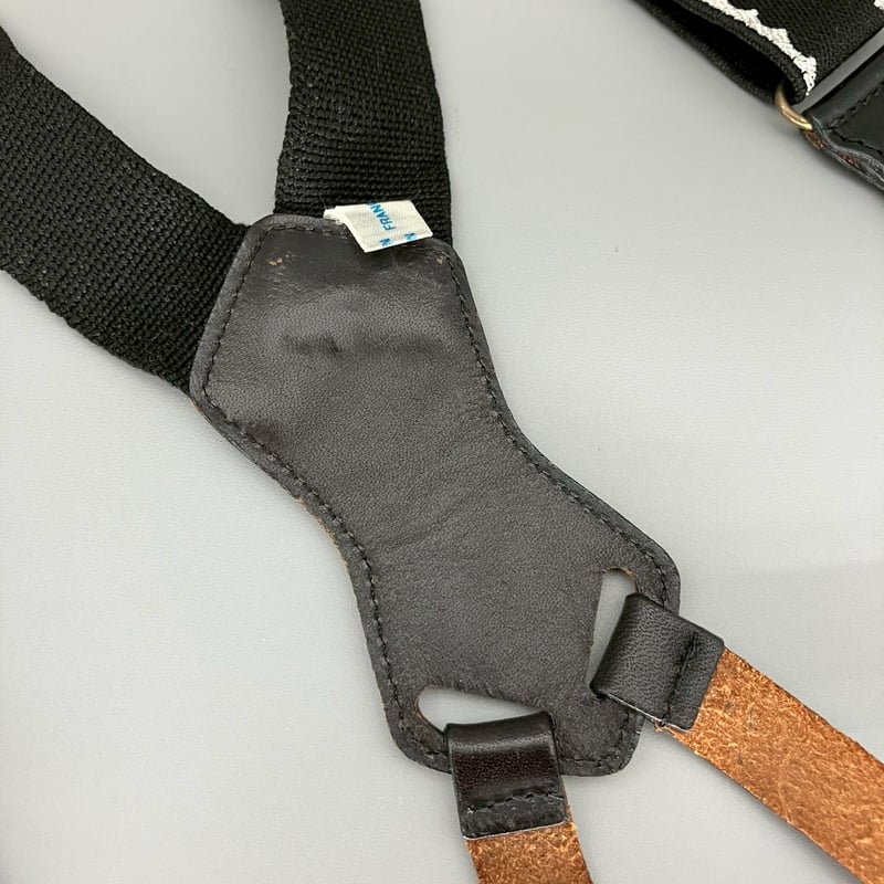 シャネル ココマーク サスペンダー レザー ファブリック ベージュ 60911 シャネル ココマーク サスペンダー レザー ファブリック