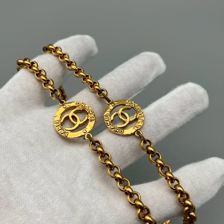 CHANEL (シャネル) ヴィンテージ ラウンド ココマーク ネックレス