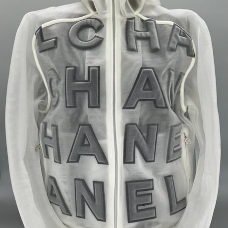 CHANEL (シャネル) ファレル ウィリアムス ビッグロゴ メッシュ ブルゾン ジャケット