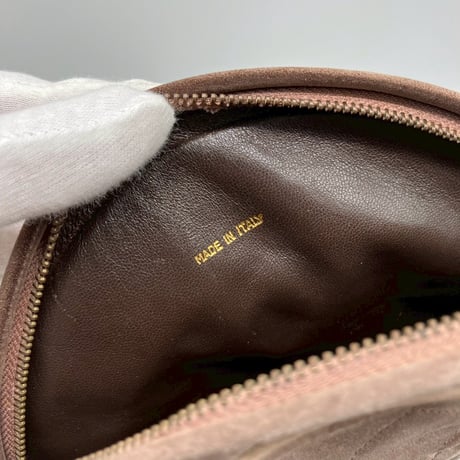 CHANEL (シャネル) ヴィンテージ ラウンド スエード フリンジ ショルダーバッグ