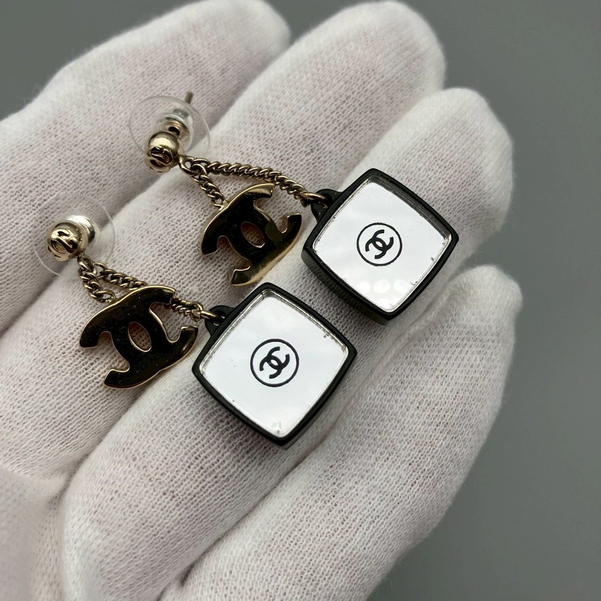 CHANEL (シャネル) ヴィンテージ ココマーク ラインストーン ミラー