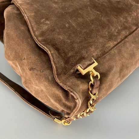 CHANEL (シャネル) ヴィンテージ スエード ココマーク リュックサック バックパック