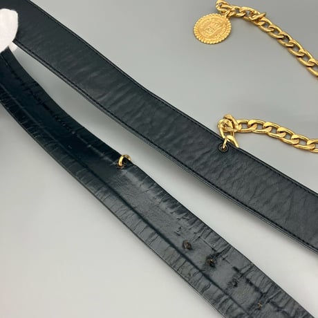 CHANEL (シャネル) ヴィンテージ ココマーク ロゴ チェーン ベルト