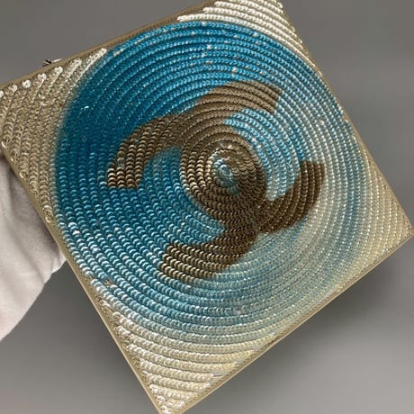 CHANEL (シャネル) ヴィンテージ スパンコール ココマーク ショルダーバッグ