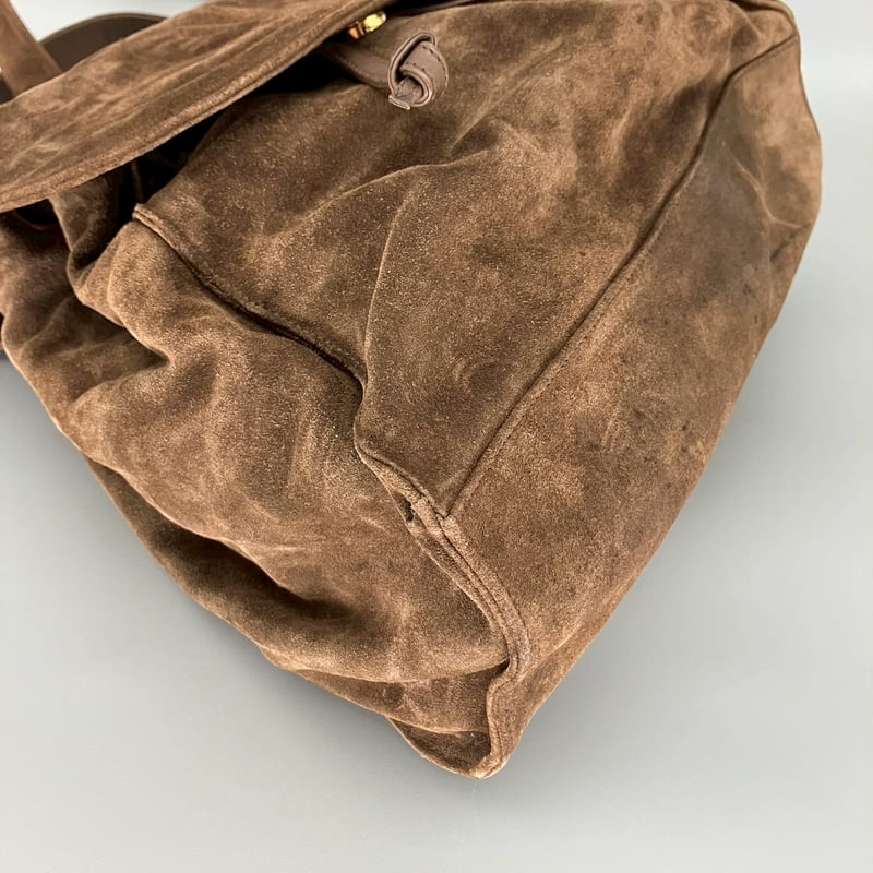 CHANEL (シャネル) ヴィンテージ スエード ココマーク リュックサック