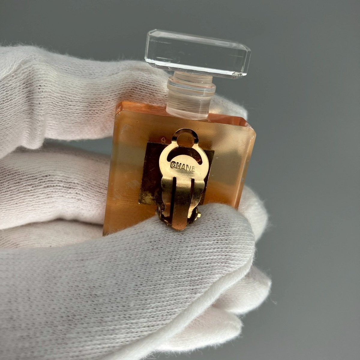 CHANEL シャネル ヴィンテージ 香水ボトルプリントスカーフ 84x88