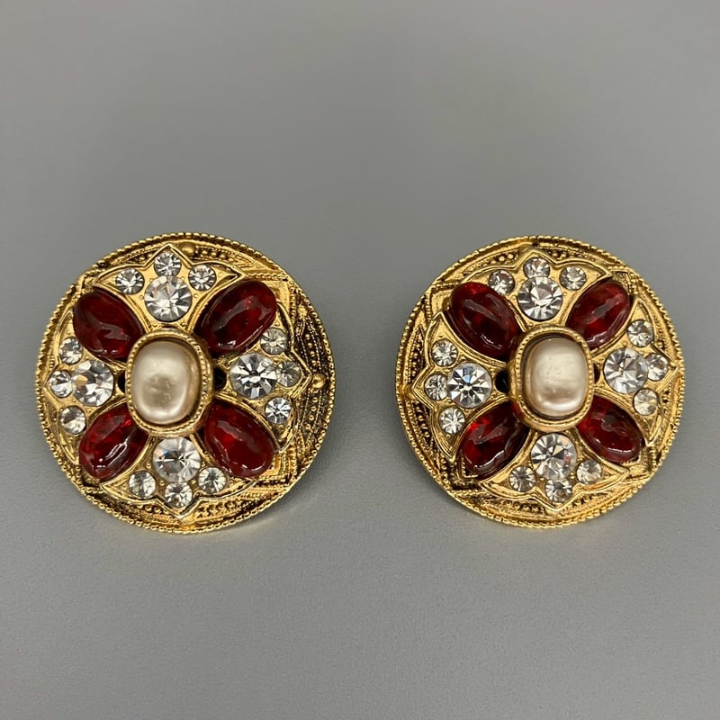 CHANEL (シャネル) ヴィンテージ グリポア カラーストーン ライン