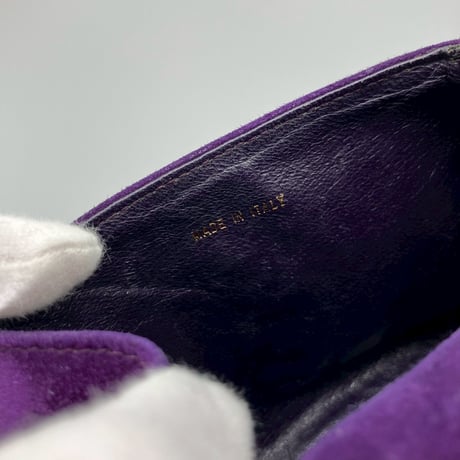 CHANEL (シャネル) ヴィンテージ スエード ツイスト ターンロック ココマーク ハンドバッグ