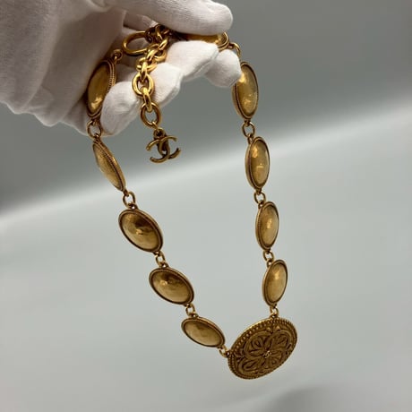 CHANEL (シャネル) ヴィンテージ ココマーク ラウンド ネックレス