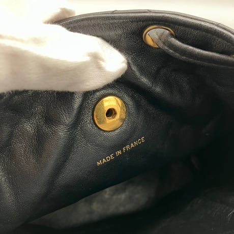 CHANEL (シャネル) ヴィンテージ マトラッセ ラムスキン ターンロック リュックサック バックパック