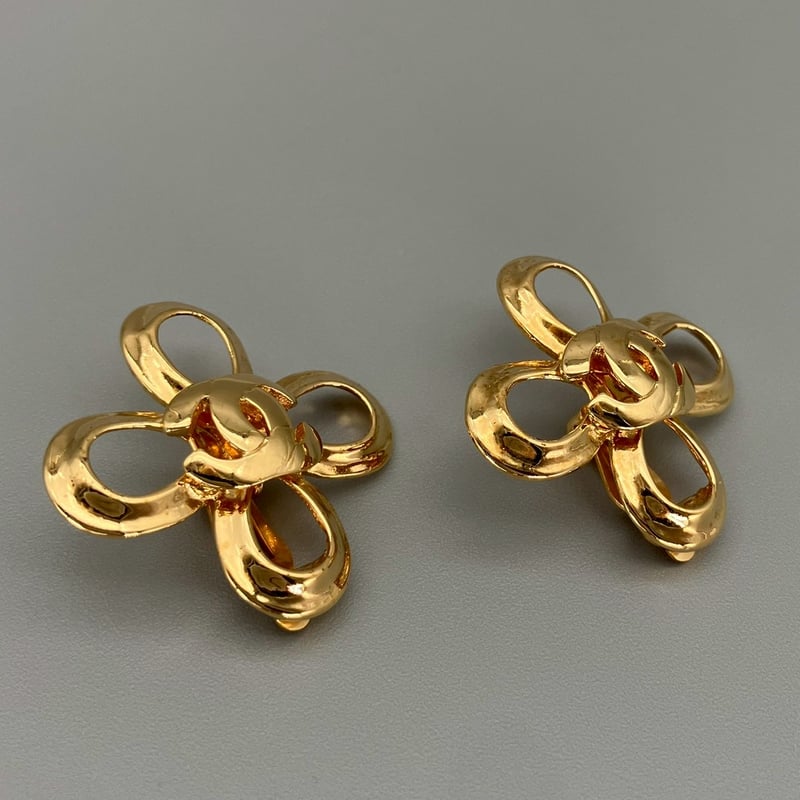 CHANEL (シャネル) ヴィンテージ ココマーク パール イヤリング