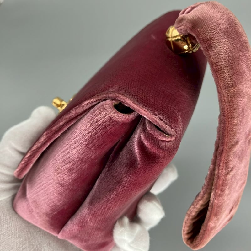 CHANEL (シャネル) ヴィンテージ ベロア ベルベット ターンロック ココ