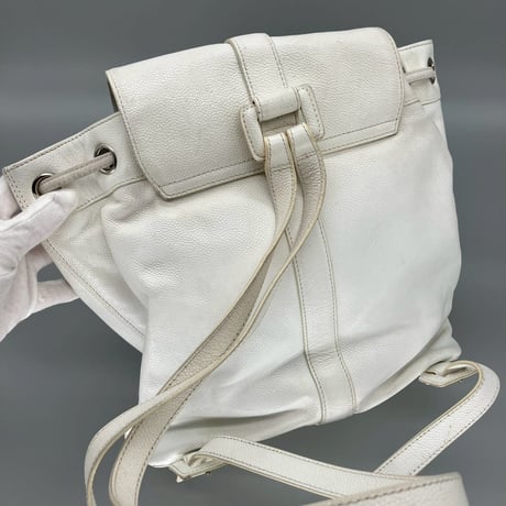 CHANEL (シャネル) ヴィンテージ キャビアスキン ターンロック ココマーク リュックサック バックパック