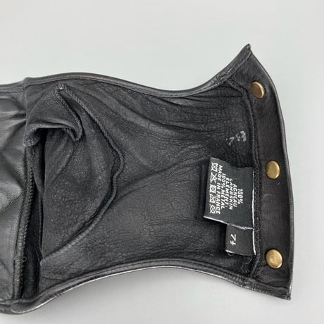 CHANEL (シャネル) ヴィンテージ レザー ボタン 手袋 グローブ