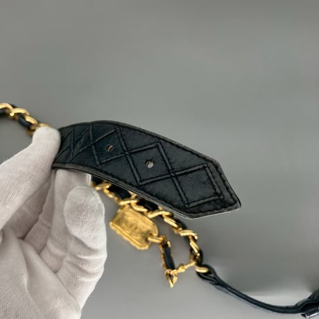CHANEL (シャネル) ヴィンテージ 31 RUE CAMBON レザー チェーン ベルト