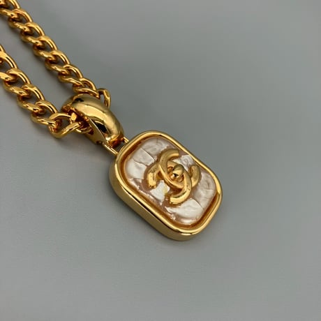 CHANEL (シャネル) ヴィンテージ ターンロック パール ネックレス
