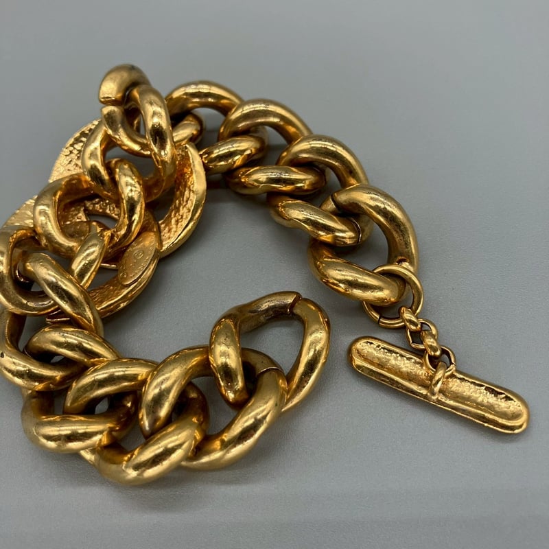 CHANEL (シャネル) ヴィンテージ デカココ ココマーク ブレスレット