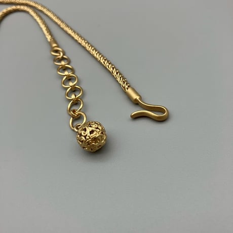 CHANEL (シャネル) ヴィンテージ カラーストーン グリポア フラワー ココマーク ネックレス