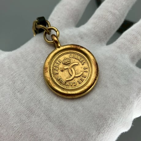 CHANEL (シャネル) ヴィンテージ マトラッセ ターンロック ココマーク チェーン ベルト