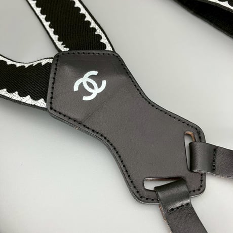 CHANEL (シャネル) ヴィンテージ ココマーク ロゴ サスペンダー