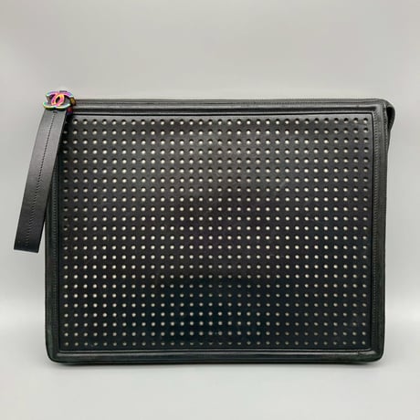 CHANEL (シャネル) 2017 プレタポルテコレクション LED レインボー ココマーク ハンドバッグ クラッチバッグ