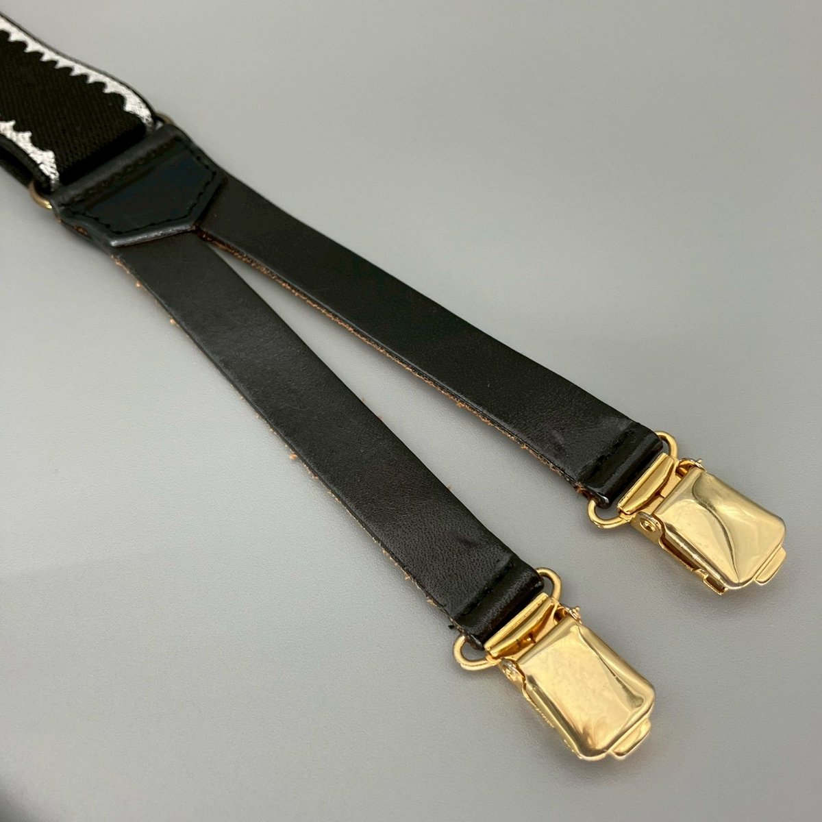 CHANEL (シャネル) ヴィンテージ ココマーク ロゴ サスペンダー