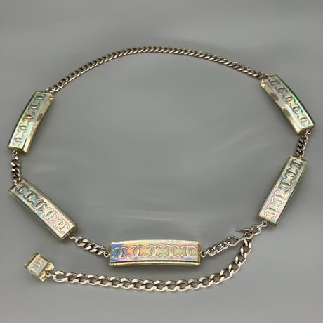 CHANEL (シャネル) ヴィンテージ ココマーク クリア チェーンベルト